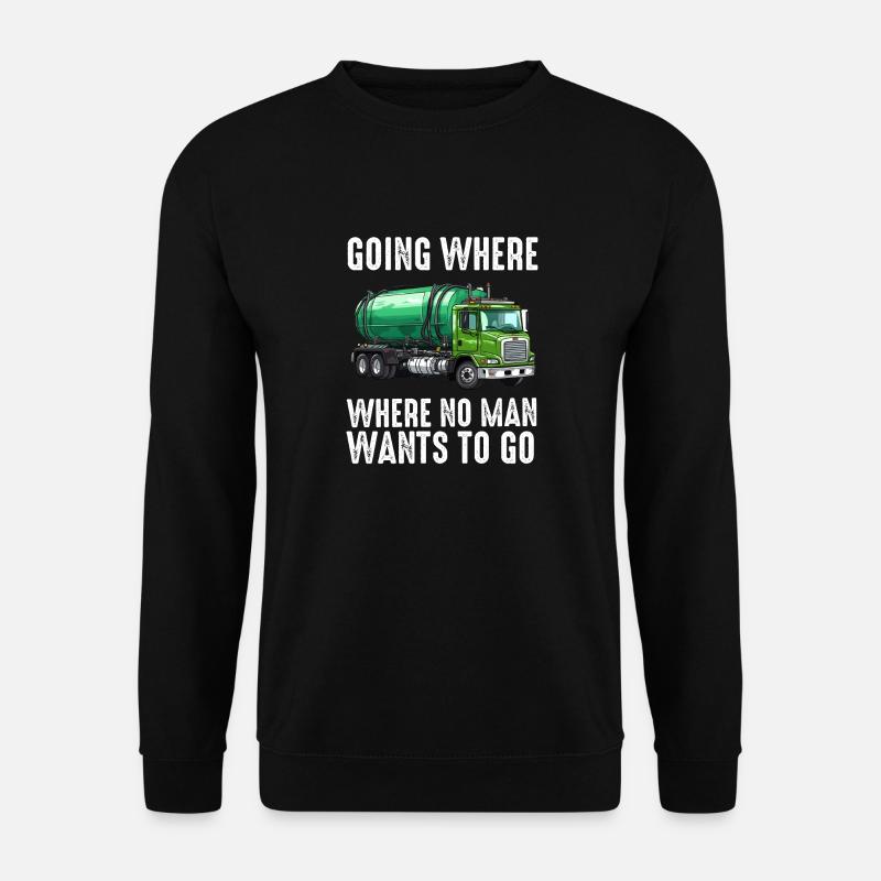 Klärgrubenpumpen-Servicer, Kanalsystem-Installateur - Unisex Pullover - Schwarz