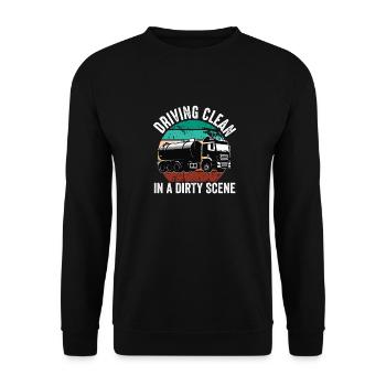 Installateur de système d’égout de pompe de pompe de fosse septique - Sweat-shirt Unisexe - noir - Devant - Alina (178cm) & Michal (187cm)