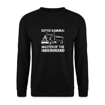 Installateur de système d’égout de pompe de pompe de fosse septique - Sweat-shirt Unisexe - noir - Devant - Alina (178cm) & Michal (187cm)