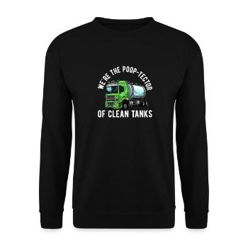 Installateur de système d’égout de pompe de pompe de fosse septique - Sweat-shirt Unisexe - noir - Devant - Alina (178cm) & Michal (187cm)