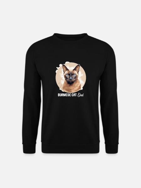 Burmese Cat Burma Katze - Unisex Sweatshirt - black