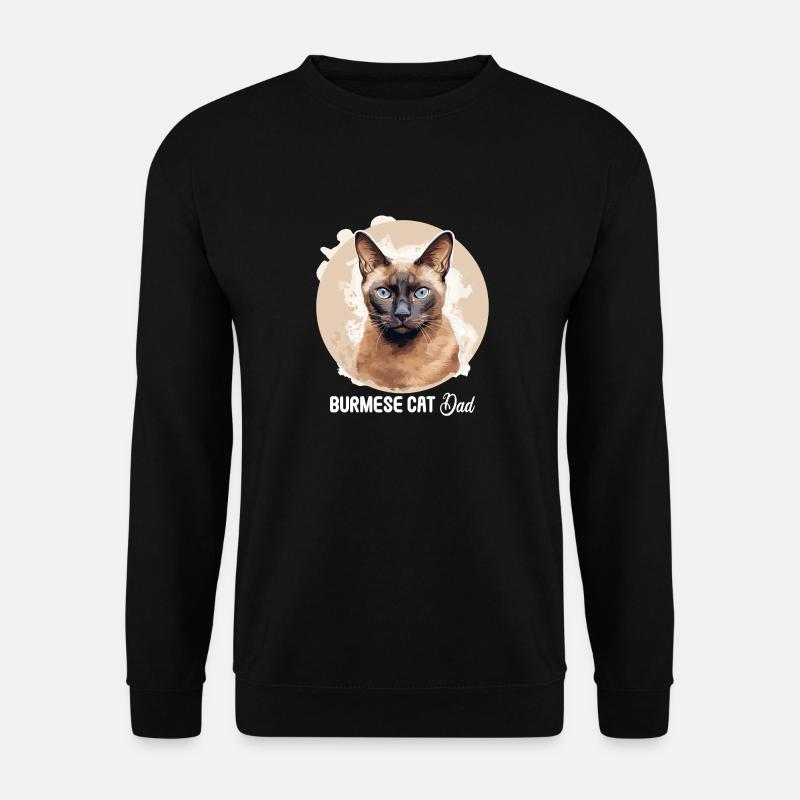 Burmese Cat Burma Katze - Unisex Sweatshirt - black
