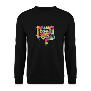Gastro-entérologie Endoscopie Coloscopie - Sweat-shirt Unisexe - noir - Devant - Alina (178cm) & Michal (187cm)