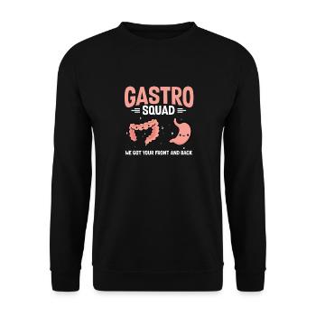 Gastro-entérologie Endoscopie Coloscopie - Sweat-shirt Unisexe - noir - Devant - Alina (178cm) & Michal (187cm)