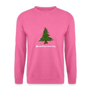 Schlafender Tannenbaum - Unisex Pullover - Pink - Vorne