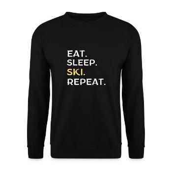 ski - Sweat-shirt Unisexe - noir - Devant - Alina (178cm) & Michal (187cm)