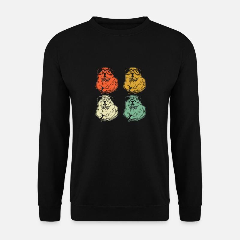 Chien de prairie - Sweat-shirt Unisexe - noir