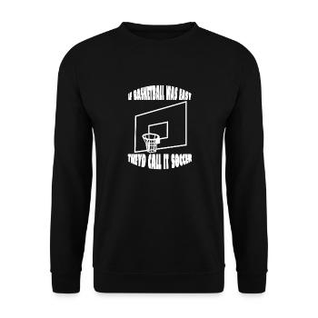 Basketball Basketballspieler Basketballteam - Unisex Pullover - Schwarz - Vorne - Alina (178cm) & Michal (187cm)