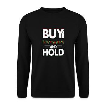 Acheter et conserver des transactions boursières Trader Investor - Sweat-shirt Unisexe - noir - Devant - Alina (178cm) & Michal (187cm)