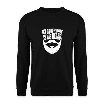 Homme barbu, femme, petite amie, mon autre trajet est le sien - Sweat-shirt Unisexe - noir - Devant - Alina (178cm) & Michal (187cm)