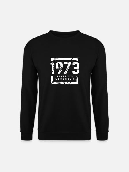 November 1973 Legendär 50 Jahren Mann Frau Geburt - Unisex Pullover - Schwarz