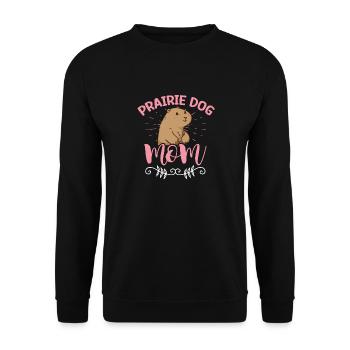 Chien de prairie - Sweat-shirt Unisexe - noir - Devant - Alina (178cm) & Michal (187cm)