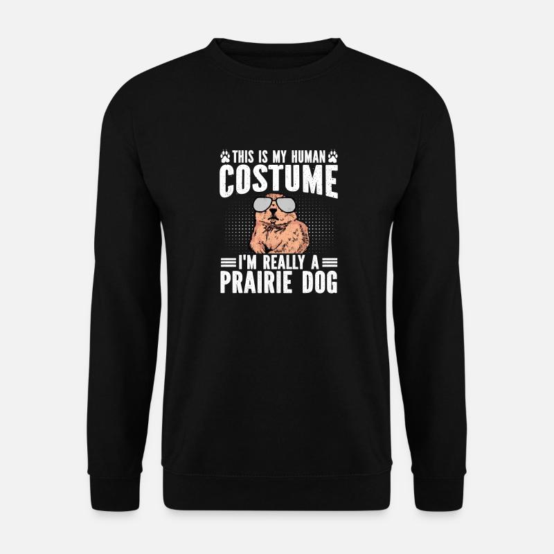 Chien de prairie - Sweat-shirt Unisexe - noir