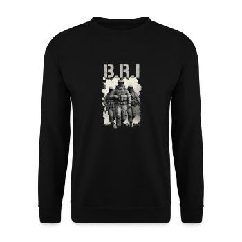 BRI BAC Special Unit France - Unisex Sweatshirt - black - Front - Alina (178cm) & Michal (187cm)