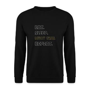 Muay Thaï - Sweat-shirt Unisexe - noir - Devant - Alina (178cm) & Michal (187cm)