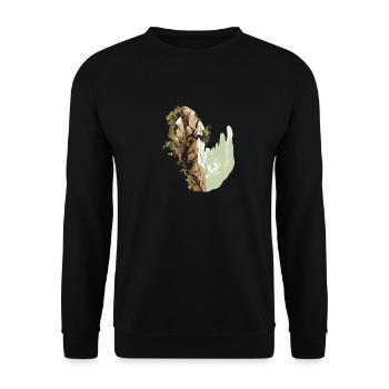 The Art of Toprope Climbing Toprope - Unisex Sweatshirt - black - Front - Alina (178cm) & Michal (187cm)