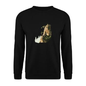 Alpinisme Amateurs d’escalade en moulinette Alpinistes - Sweat-shirt Unisexe - noir - Devant - Alina (178cm) & Michal (187cm)