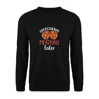Boulettes de viande Italie Cuisine italienne - Sweat-shirt Unisexe - noir - Devant - Alina (178cm) & Michal (187cm)