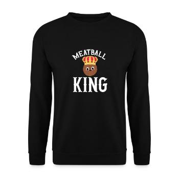 Fleischbällchen Italien Italienisches Essen - Unisex Pullover - Schwarz - Vorne - Alina (178cm) & Michal (187cm)