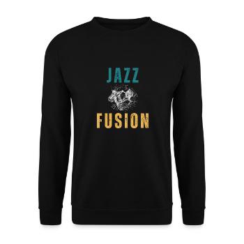Conception de cadeau Jazz Fusion pour les amateurs de Jazz - Sweat-shirt Unisexe - noir - Devant - Alina (178cm) & Michal (187cm)