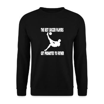 Soccer Player Soccer Team Soccer Design - Unisex Sweatshirt - black - Front - Alina (178cm) & Michal (187cm)