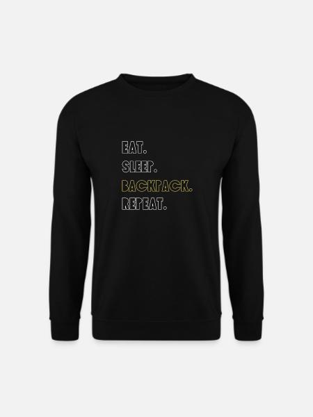 Manger. Boire. Sac à dos. Réessayez - Sweat-shirt Unisexe - noir