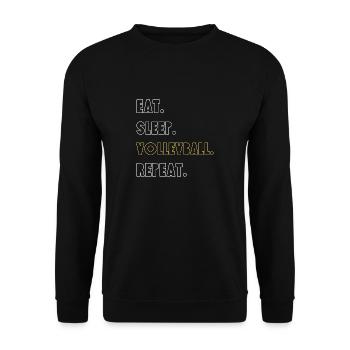 Volleyball - Unisex Pullover - Schwarz - Vorne - Alina (178cm) & Michal (187cm)