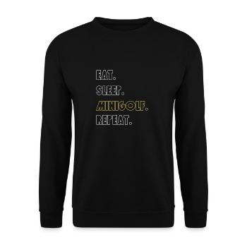 -golf - Sweat-shirt Unisexe - noir - Devant - Alina (178cm) & Michal (187cm)