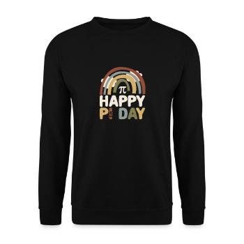 BOHO Rainbow Happy Pi Day 3.14 Math Geek Teach - Unisex Sweatshirt - black - Front - Alina (178cm) & Michal (187cm)