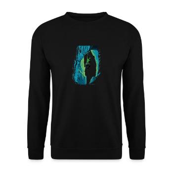 Alpiniste Toprope Escalade Outdoor Fans Toprope - Sweat-shirt Unisexe - noir - Devant - Alina (178cm) & Michal (187cm)
