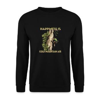 Aventure au sommet en point de mire Escalade - Sweat-shirt Unisexe - noir - Devant - Alina (178cm) & Michal (187cm)