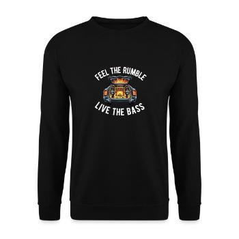 Autoradio pour haut-parleurs d’installateur audio Basse de voiture - Sweat-shirt Unisexe - noir - Devant - Alina (178cm) & Michal (187cm)
