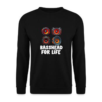 Car Stereo For Audio Installer Speakers Car Bass - Unisex Sweatshirt - black - Front - Alina (178cm) & Michal (187cm)