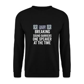 Autoradio pour haut-parleurs d’installateur audio Basse de voiture - Sweat-shirt Unisexe - noir - Devant - Alina (178cm) & Michal (187cm)
