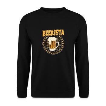 Beerista Craft Beer Brewer Homebrew - Unisex Sweatshirt - black - Front - Alina (178cm) & Michal (187cm)
