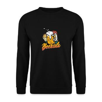 Beerista Homebrew Brewer Craft Beer - Unisex Sweatshirt - black - Front - Alina (178cm) & Michal (187cm)