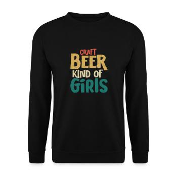 Bière artisanale genre de fille brasser brasseur Homebrew - Sweat-shirt Unisexe - noir - Devant - Alina (178cm) & Michal (187cm)