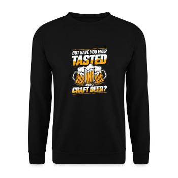 Mais avez-vous déjà goûté à la bière artisanale ? Brasseur H - Sweat-shirt Unisexe - noir - Devant - Alina (178cm) & Michal (187cm)