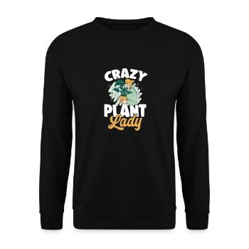 Monstera Deliciosa Albo Plante d’intérieur botanique - Sweat-shirt Unisexe - noir - Devant - Alina (178cm) & Michal (187cm)