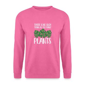 Monstera Deliciosa Albo Plante d’intérieur botanique - Sweat-shirt Unisexe - rose - Devant
