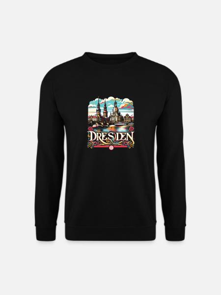 Dresden City Germany Souvenir - Unisex Sweatshirt - black