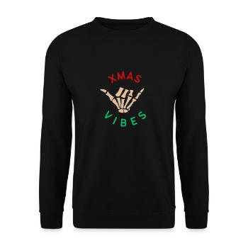 Xmas Vibes | XMAS - Sweat-shirt Unisexe - noir - Devant - Alina (178cm) & Michal (187cm)