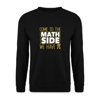 Allez sur la page des maths, nous avons Pi Tag Geek - Sweat-shirt Unisexe - noir - Devant - Alina (178cm) & Michal (187cm)