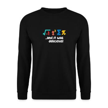 Pi Day Funny Math Lover Cute Teacher Students - Unisex Sweatshirt - black - Front - Alina (178cm) & Michal (187cm)