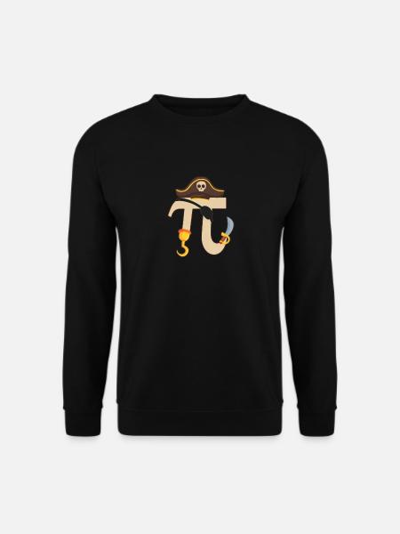 PIrate Pi Day Lustige Piratenliebhaber Mathe - Unisextröja - svart