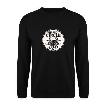 Perfekter Kreis Octopi Mathelehrer Octopus Pi Day - Unisex Pullover - Schwarz - Vorne - Alina (178cm) & Michal (187cm)