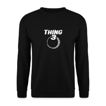 Thing Pi Day Funny Mathematical 3.14 Wissenschaft - Unisex Pullover - Schwarz - Vorne - Alina (178cm) & Michal (187cm)