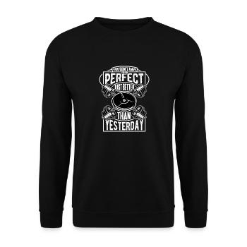 Vous n’avez pas besoin d’être parfait en haltérophilie - Sweat-shirt Unisexe - noir - Devant - Alina (178cm) & Michal (187cm)