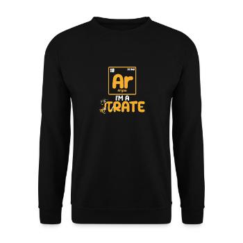 I'm a Pirate Funny Pi Day Argon Ar Chemistry - Unisex Sweatshirt - black - Front - Alina (178cm) & Michal (187cm)