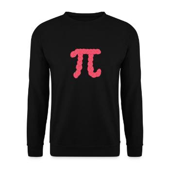 Framboise Drôle Pi Jour Gâteau Amateur de Maths - Sweat-shirt Unisexe - noir - Devant - Alina (178cm) & Michal (187cm)